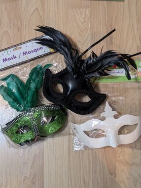 Set Of 3 Halloween Masks
